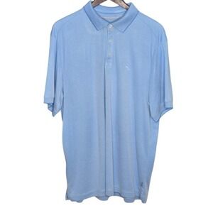 Tommy Bahama Palm Coast Pro Island Zone Polo Shirt Blue Mens XL